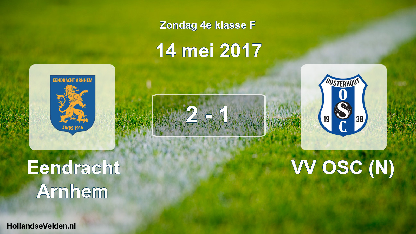 Total number of matches played: Eendracht Arnhem - VV OSC (N) 2 - 1 (14 May 2017)
