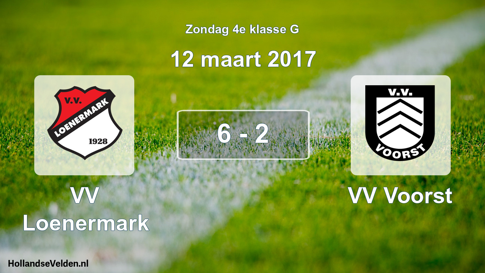 Total number of matches played: VV Loenermark - VV Voorst 6 - 2 (12 March 2017)