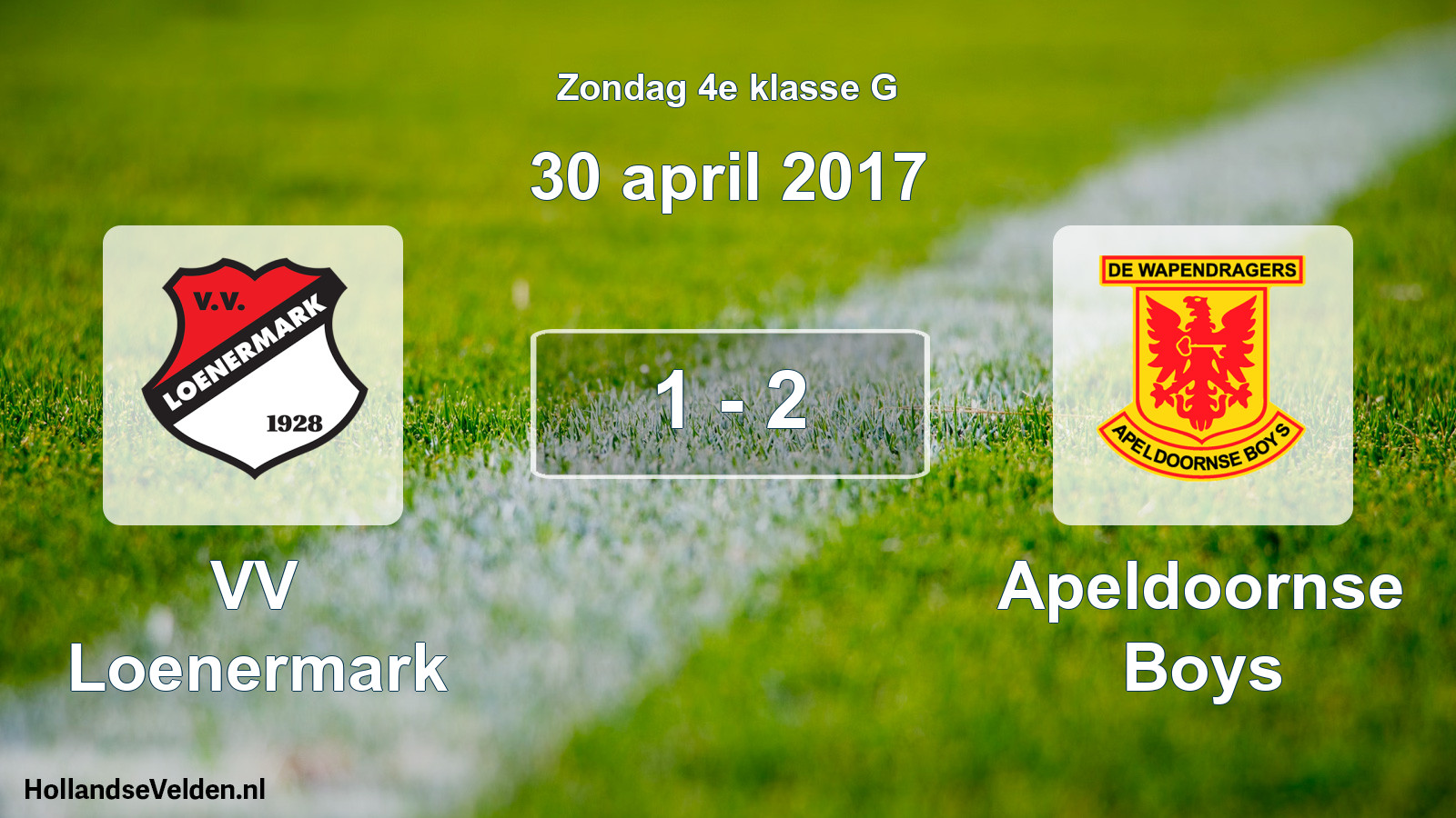 Total number of matches played: VV Loenermark - Apeldoornse Boys 1 - 2 (30 April 2017)