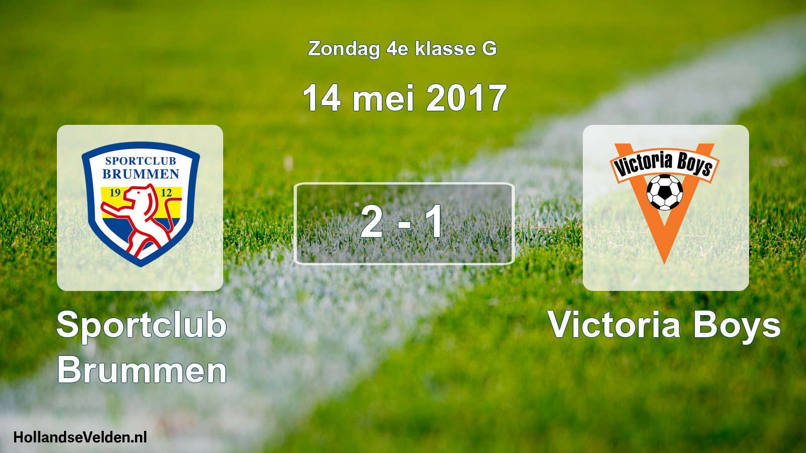 Total number of matches played: Sportclub Brummen - Victoria Boys 2 - 1 (14 May 2017)