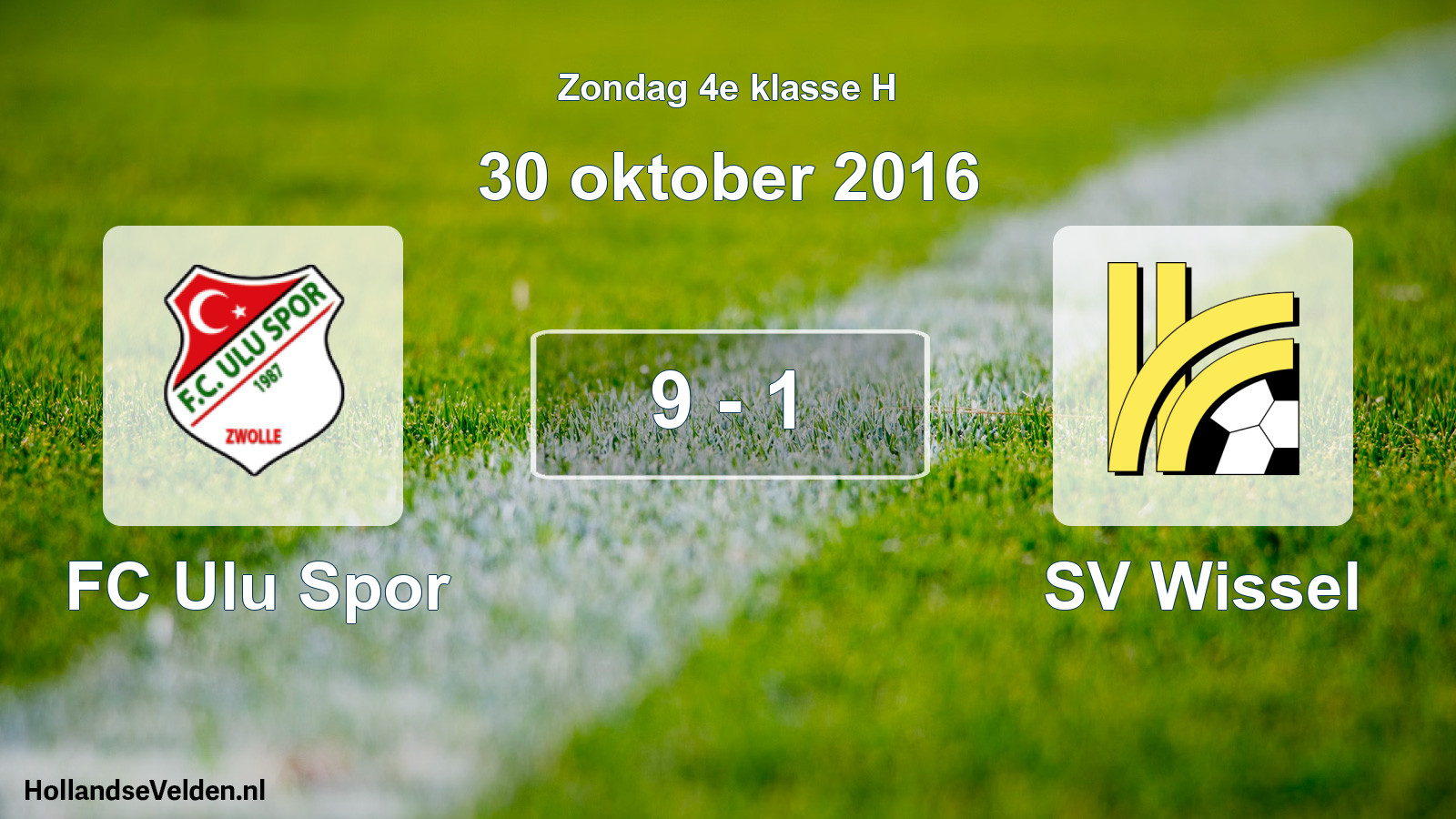 Total number of matches played: FC Ulu Spor - SV Wissel 9 - 1 (30 October 2016)
