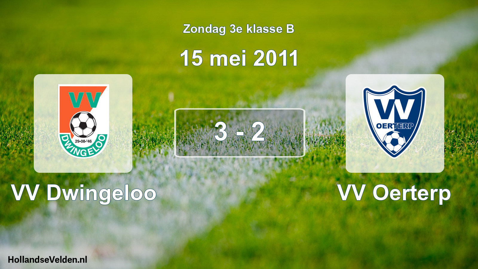 Total number of matches played: VV Dwingeloo - VV Oerterp 3 - 2 (15 May 2011)