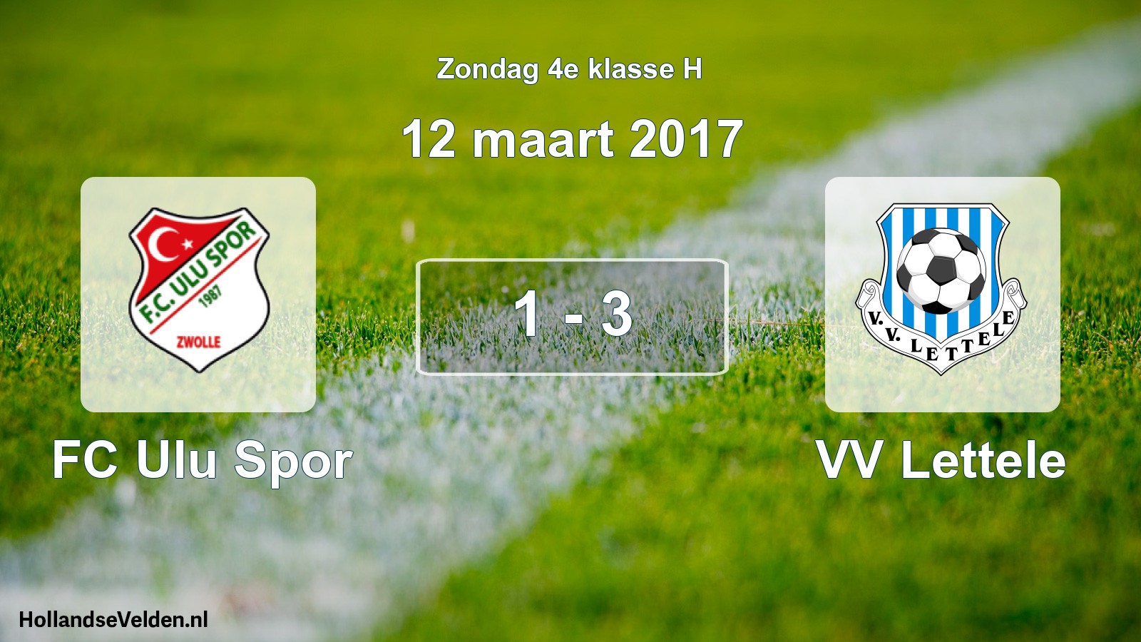 Total number of matches played: FC Ulu Spor - VV Lettele 1 - 3 (12 March 2017)