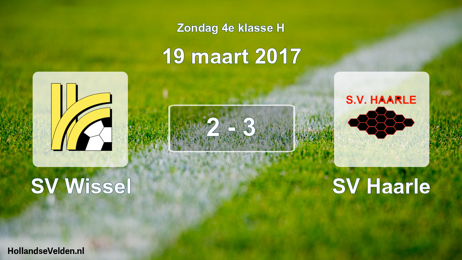 Total number of matches played: SV Wissel - SV Haarle 2 - 3 (19 March 2017)