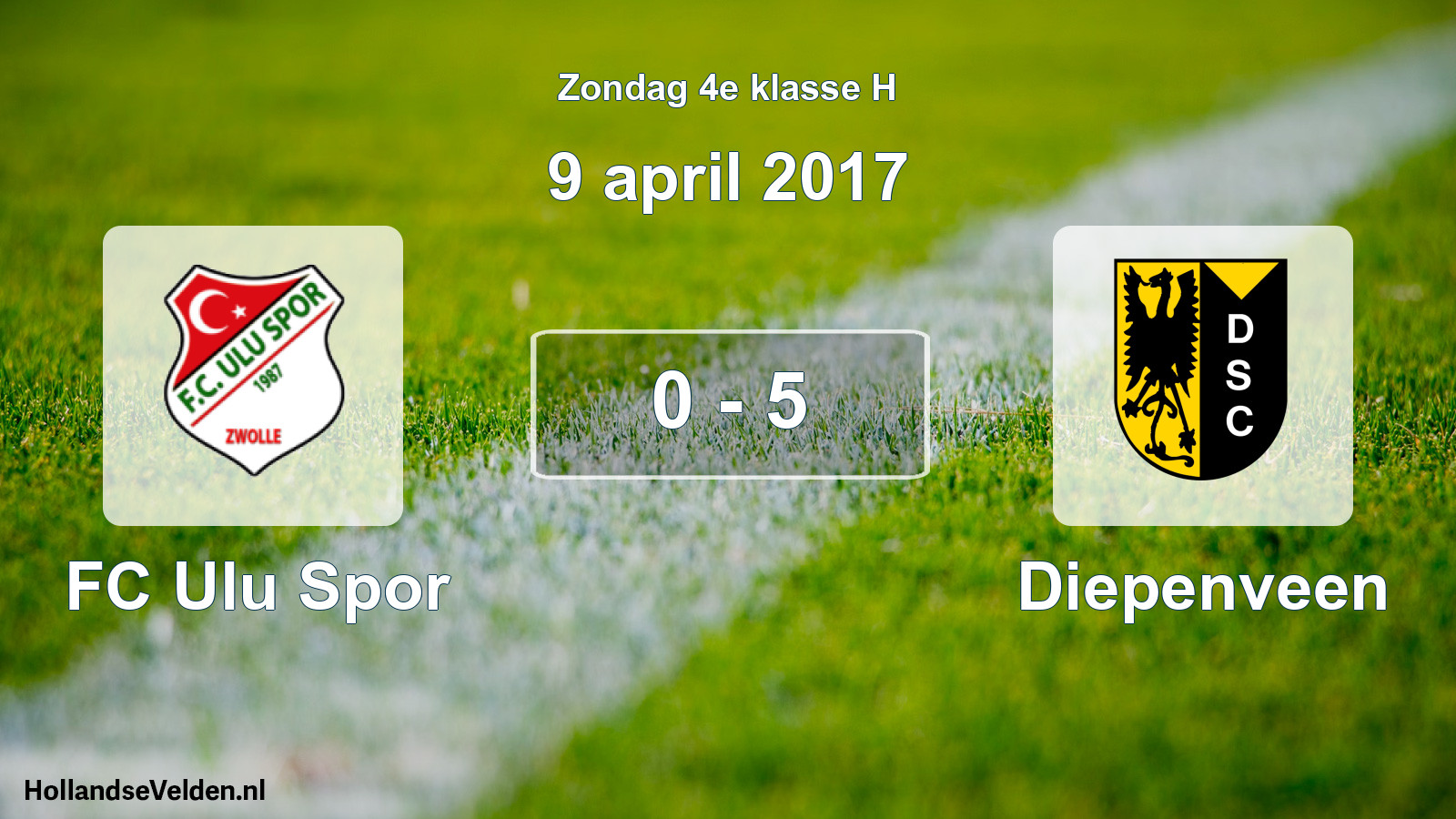 Total number of matches played: FC Ulu Spor - Diepenveen 0 - 5 (9 April 2017)
