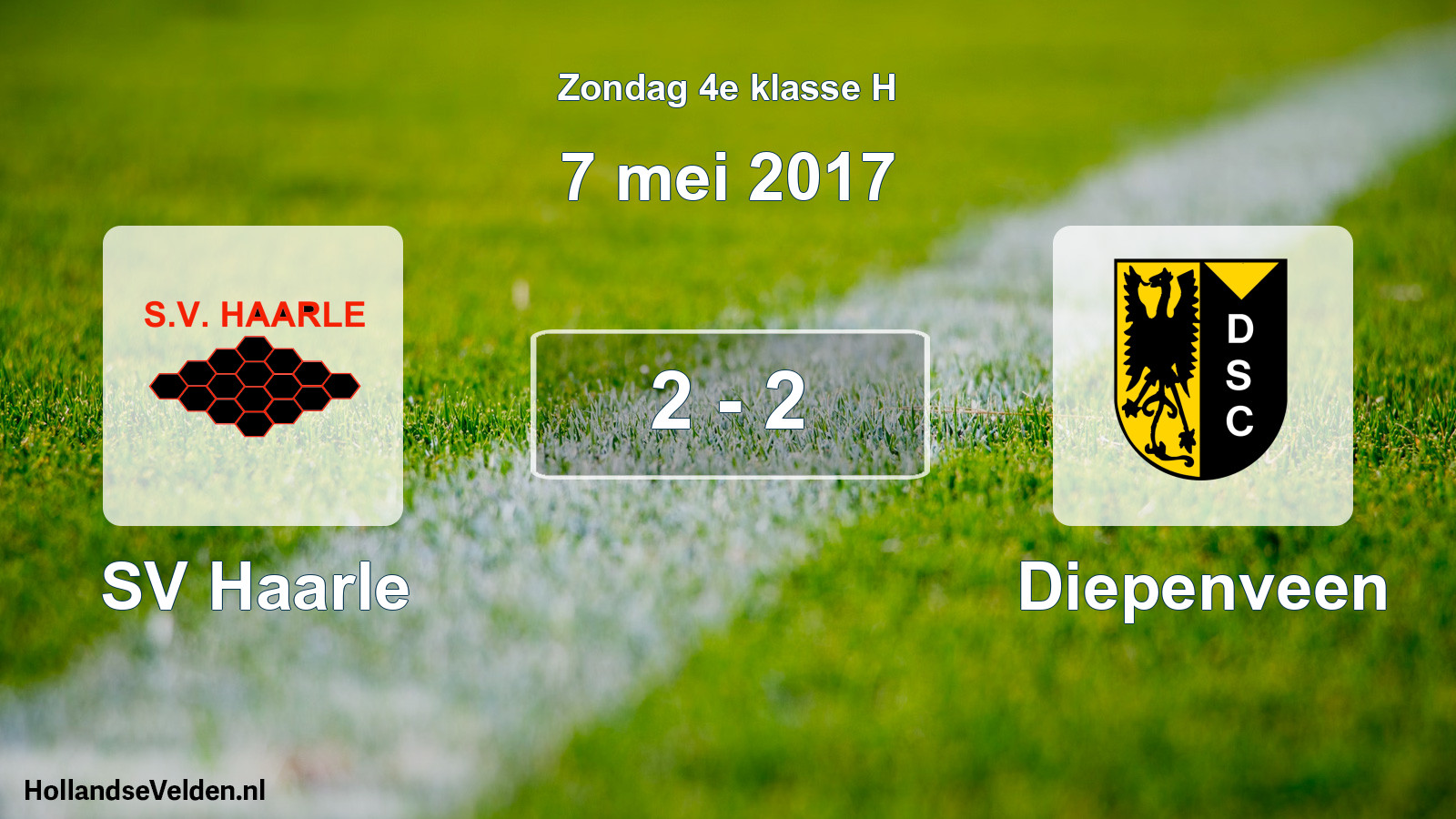 Total number of matches played: SV Haarle - Diepenveen 2 - 2 (7 May 2017)