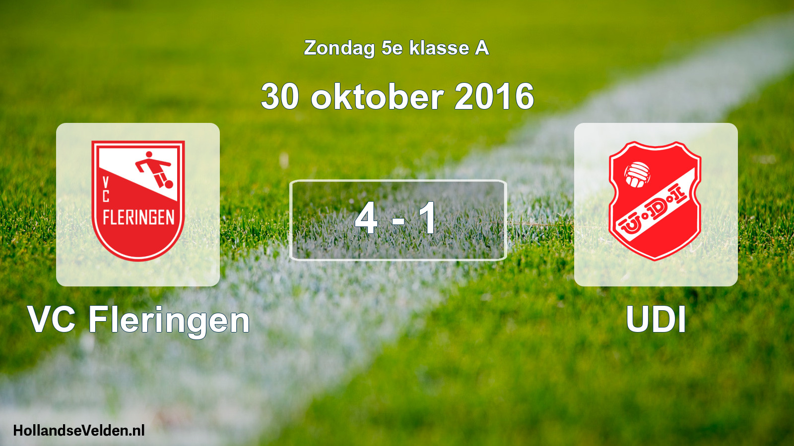 Total number of matches played: VC Fleringen - UDI 4 - 1 (30 October 2016)