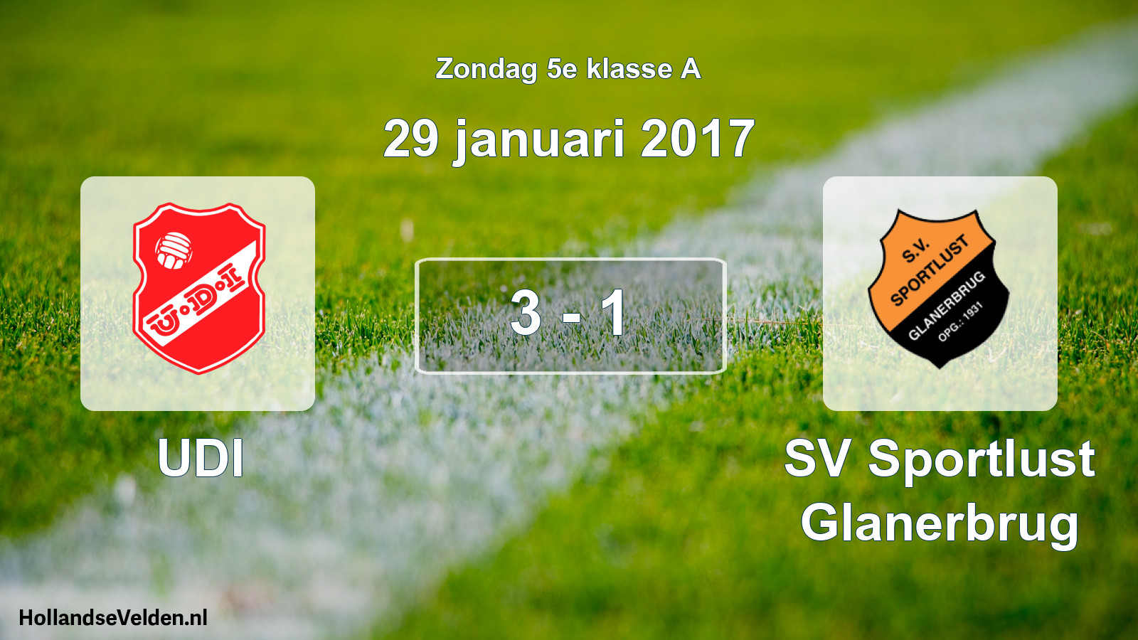 Total number of matches played: UDI - SV Sportlust Glanerbrug 3 - 1 (29 January 2017)