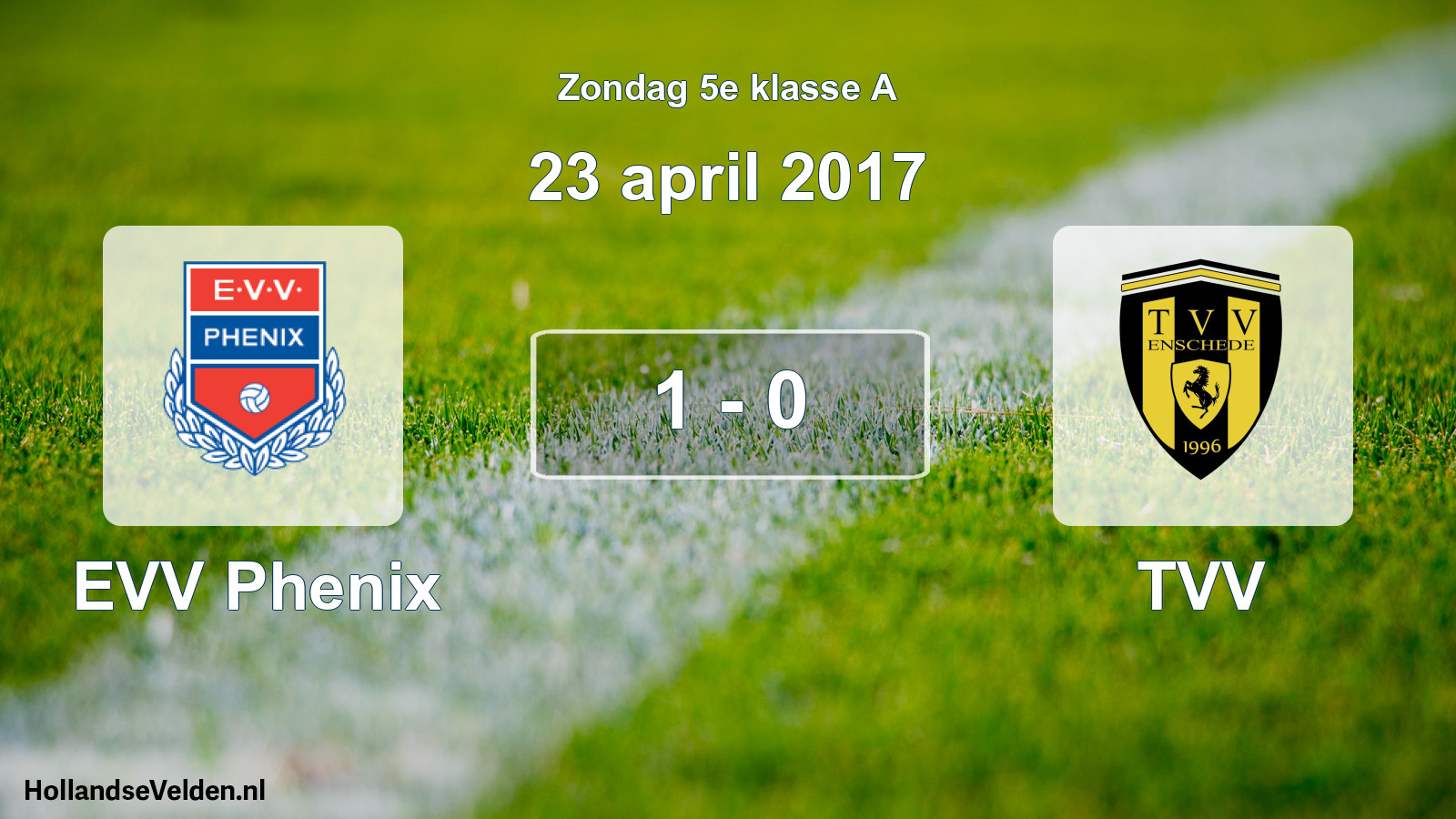Total number of matches played: EVV Phenix - TVV 1 - 0 (23 April 2017)