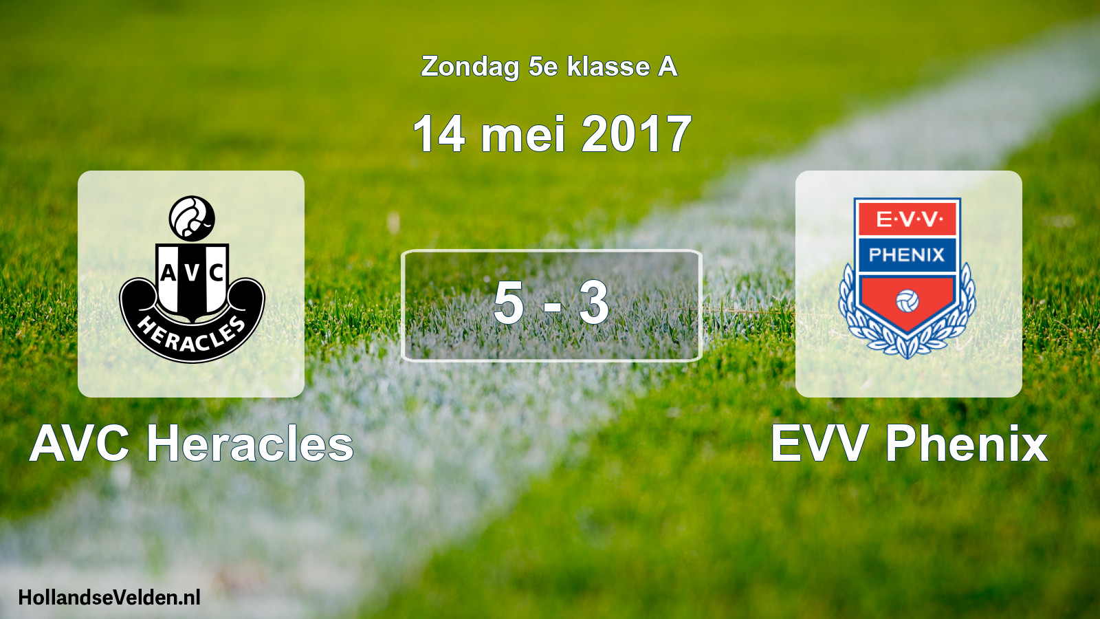 Total number of matches played: AVC Heracles - EVV Phenix 5 - 3 (14 May 2017)