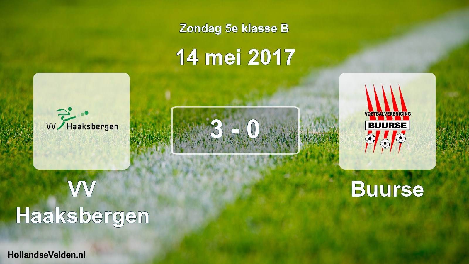 Total number of matches played: VV Haaksbergen - Buurse 3 - 0 (14 May 2017)