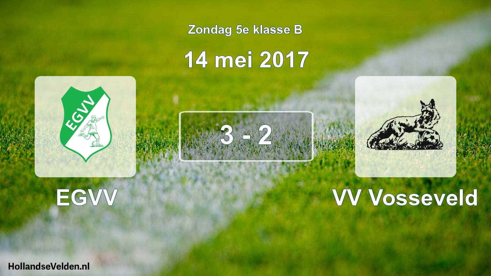 Total number of matches played: EGVV - VV Vosseveld 3 - 2 (14 May 2017)