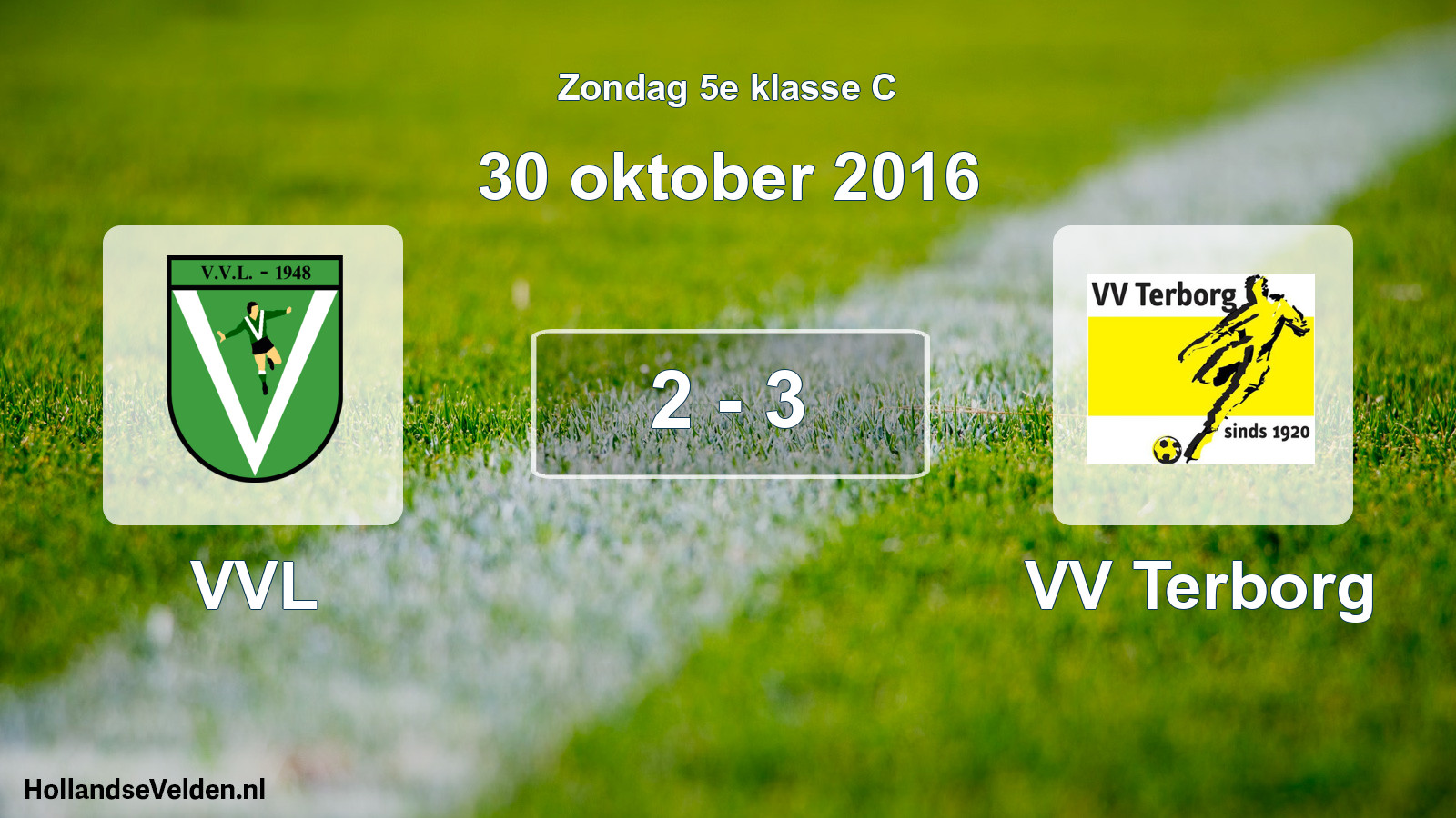 Total number of matches played: VVL - VV Terborg 2 - 3 (30 October 2016)