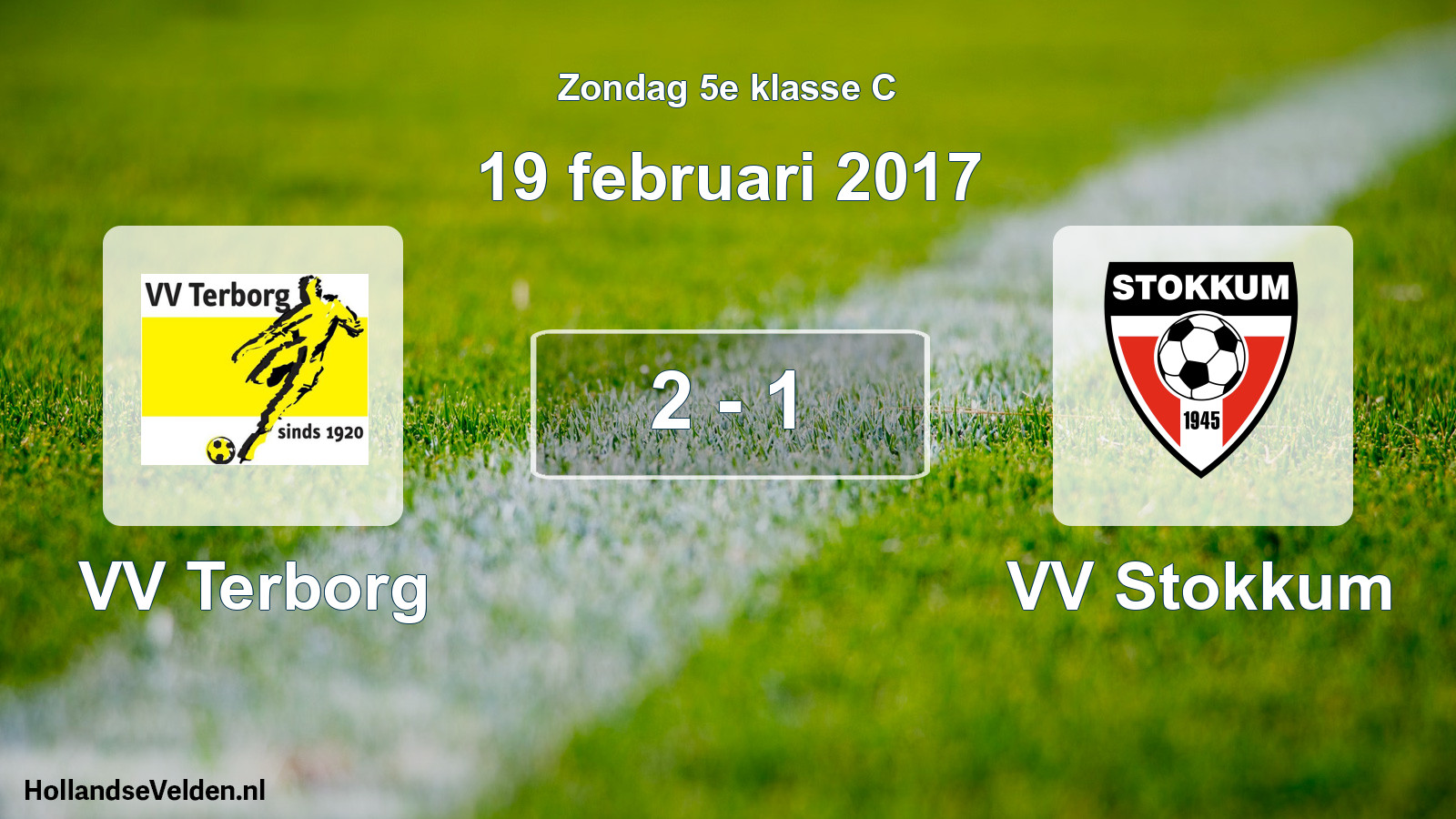 Total number of matches played: VV Terborg - VV Stokkum 2 - 1 (19 February 2017)