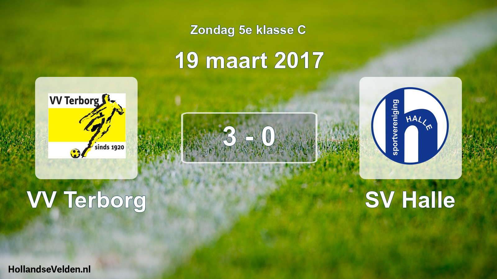 Total number of matches played: VV Terborg - SV Halle 3 - 0 (19 March 2017)