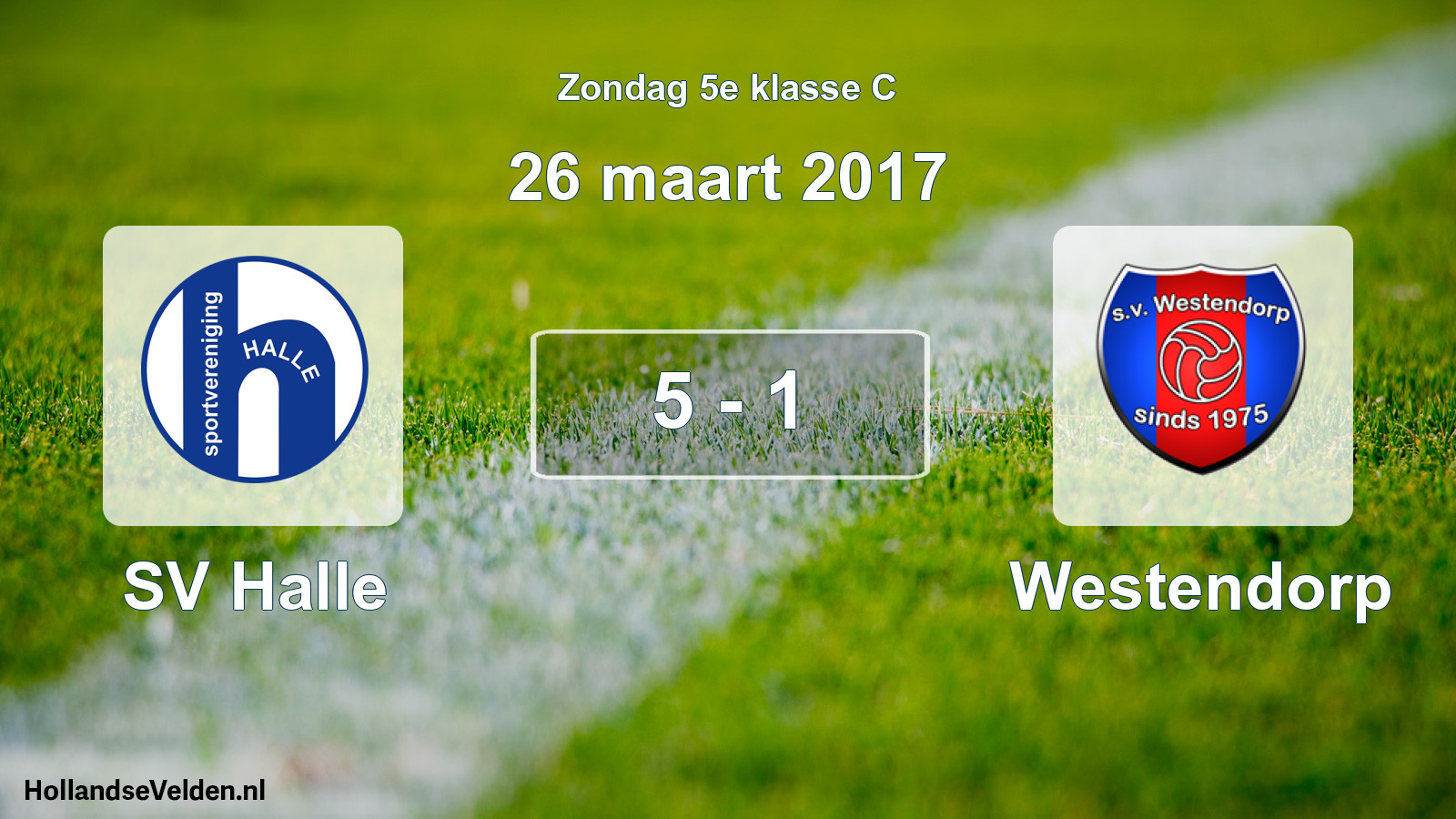 Total number of matches played: SV Halle - Westendorp 5 - 1 (26 March 2017)