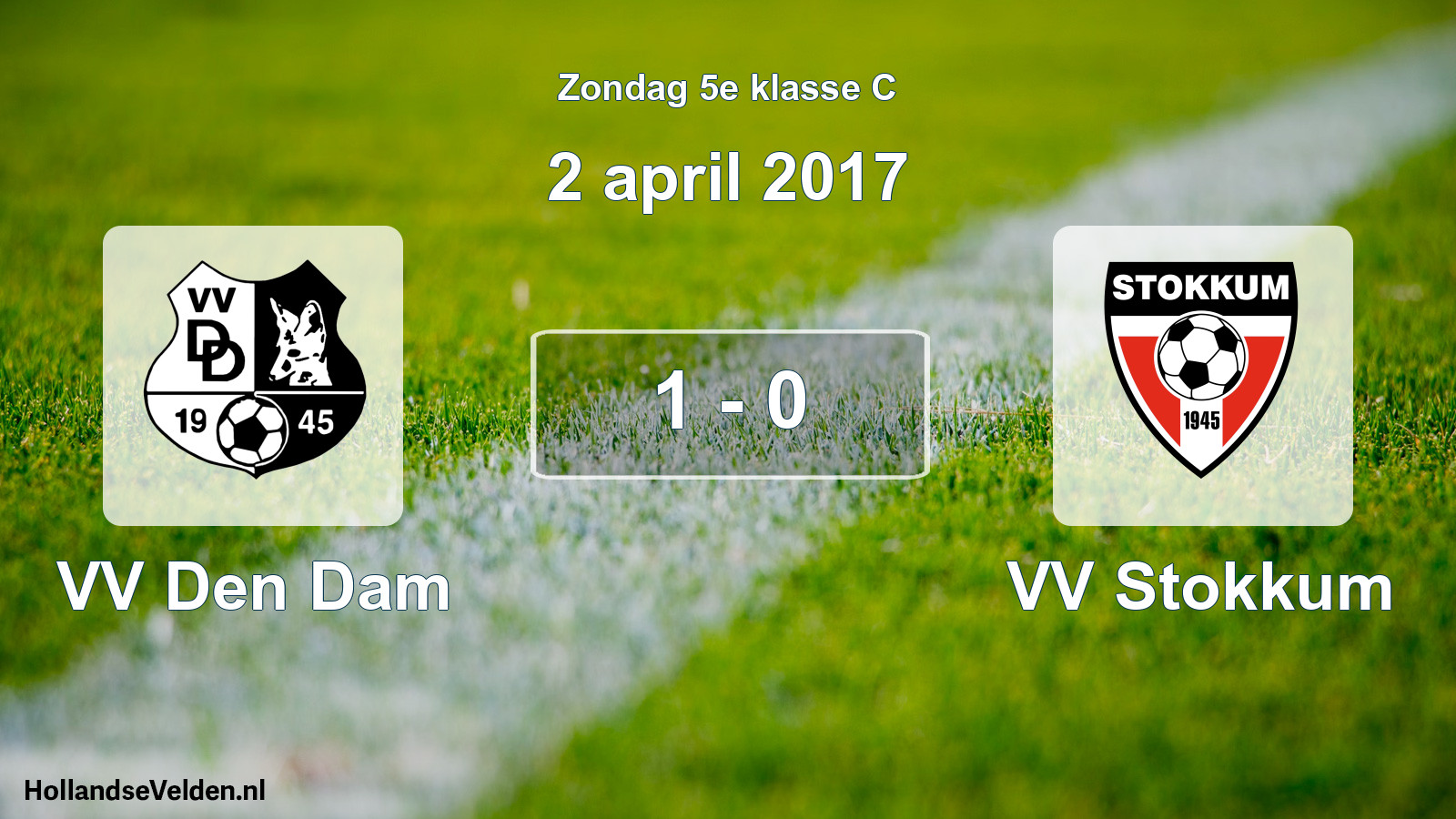 Total number of matches played: VV Den Dam - VV Stokkum 1 - 0 (2 April 2017)