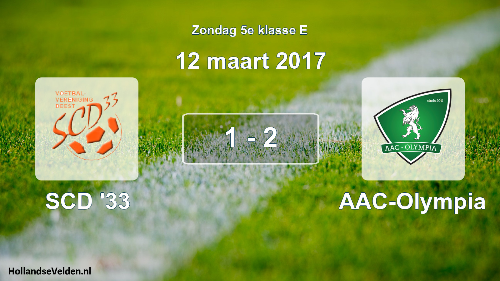 Total number of matches played: SCD '33 - AAC-Olympia 1 - 2 (12 March 2017)