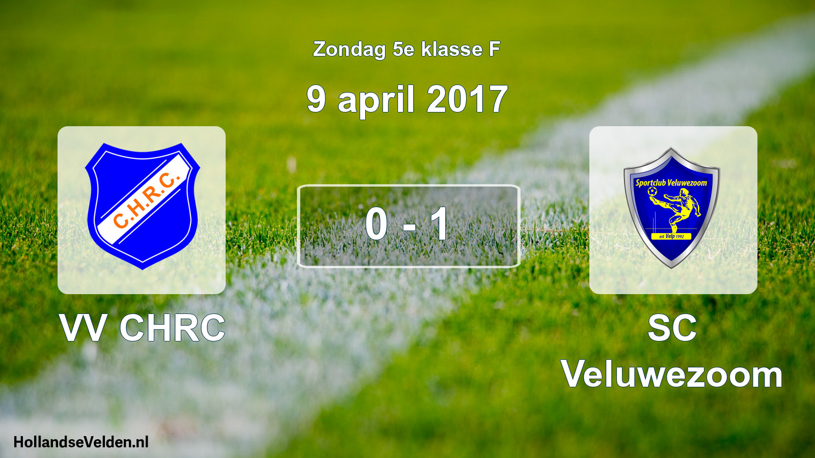 Total number of matches played: VV CHRC - SC Veluwezoom 0 - 1 (9 April 2017)
