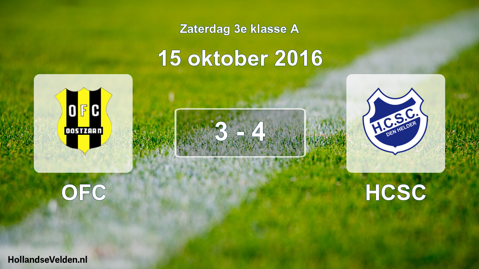 Total number of matches played: OFC - HCSC 3 - 4 (15 October 2016)