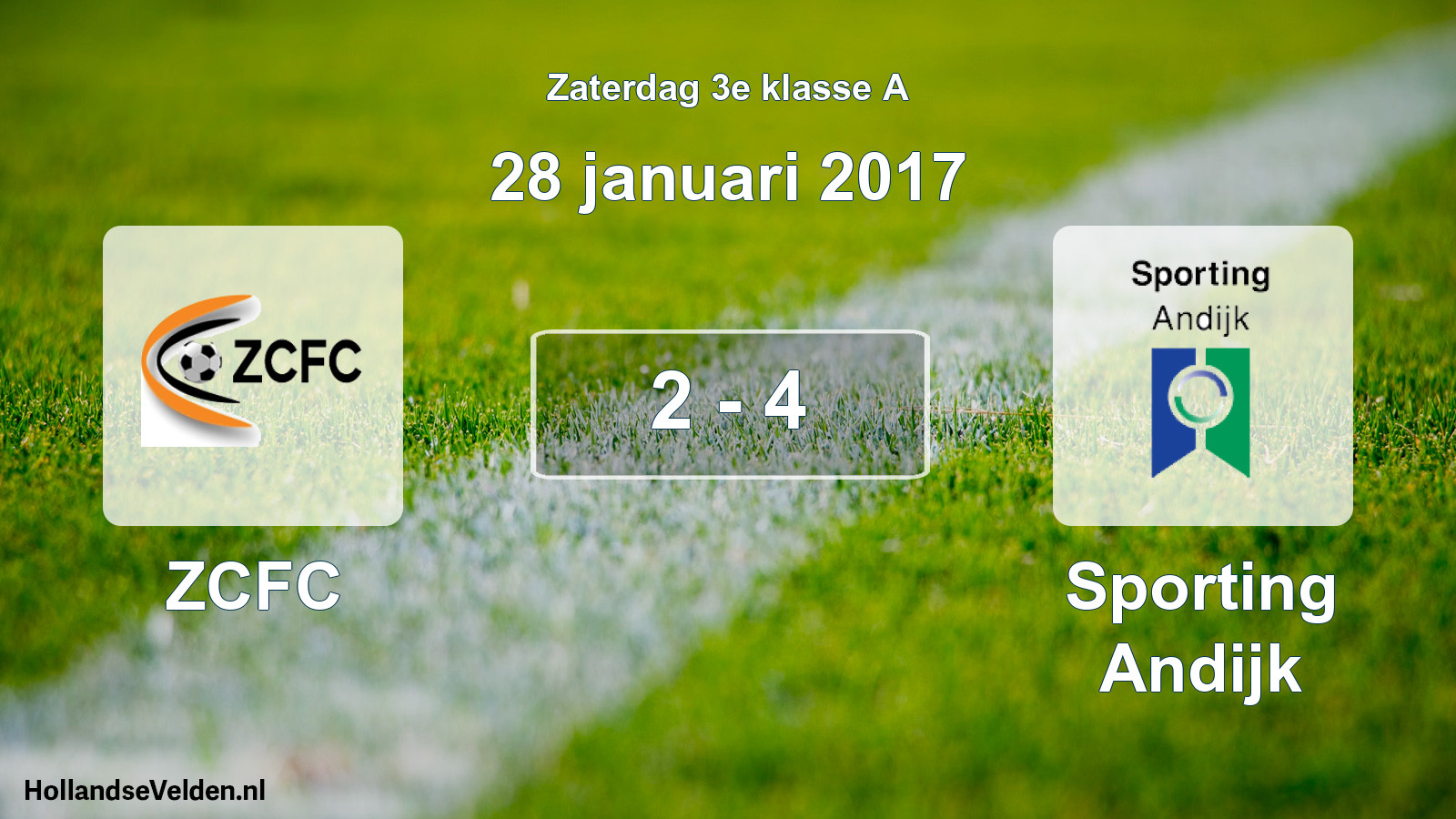 Total number of matches played: ZCFC - Sporting Andijk 2 - 4 (28 January 2017)