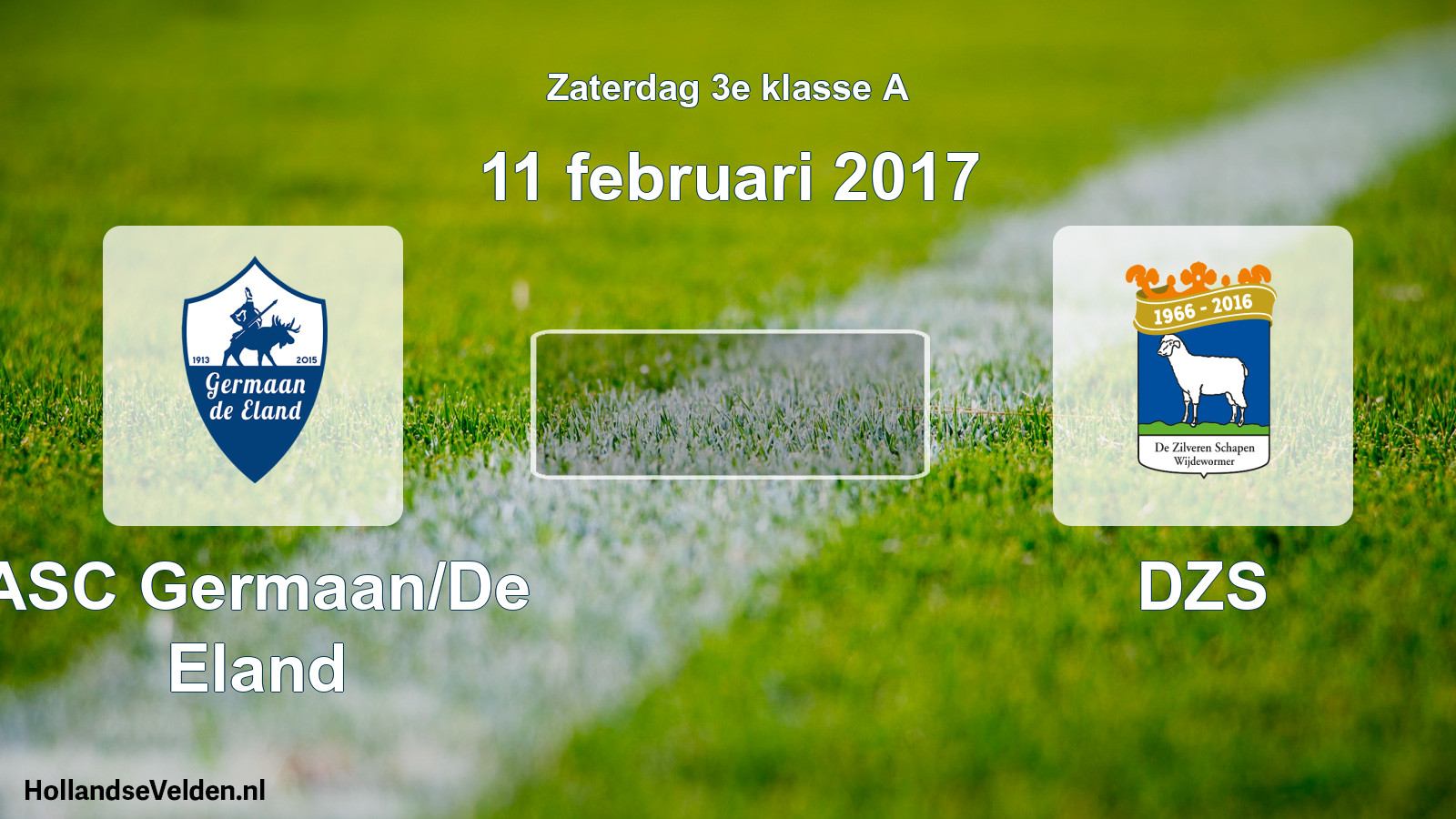 Scheduled Match: ASC Germaan/De Eland - DZS (11 February 2017)