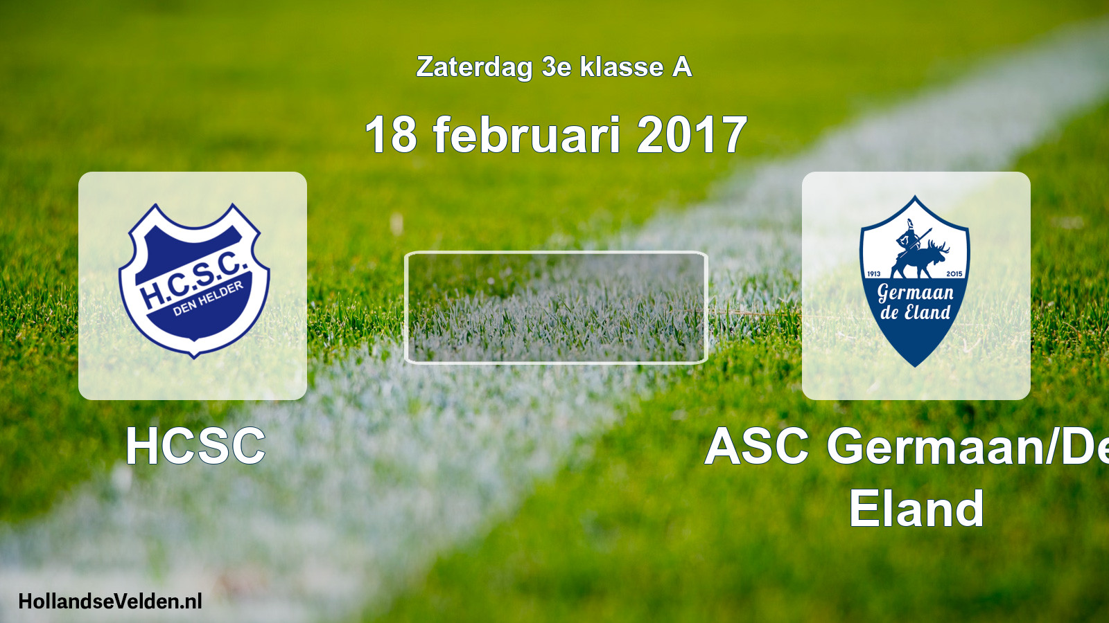 Scheduled Match: HCSC - ASC Germaan/De Eland (18 February 2017)
