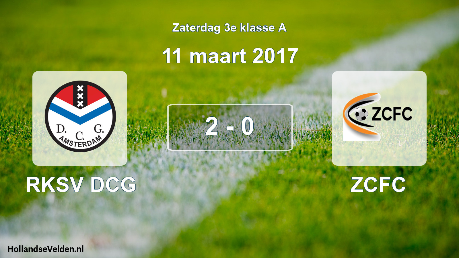 Total number of matches played: RKSV DCG - ZCFC 2 - 0 (11 March 2017)
