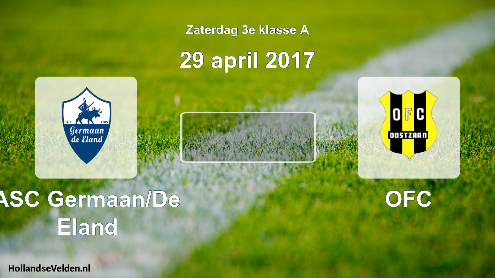 Scheduled Match: ASC Germaan/De Eland - OFC (29 April 2017)