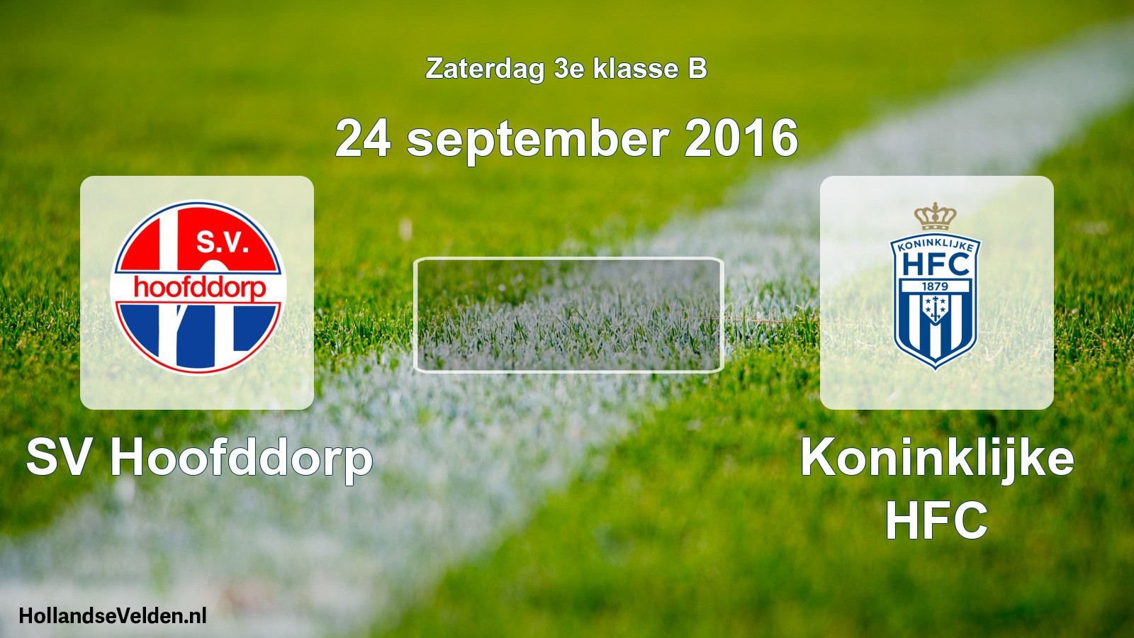 Scheduled Match: SV Hoofddorp - Koninklijke HFC (24 September 2016)