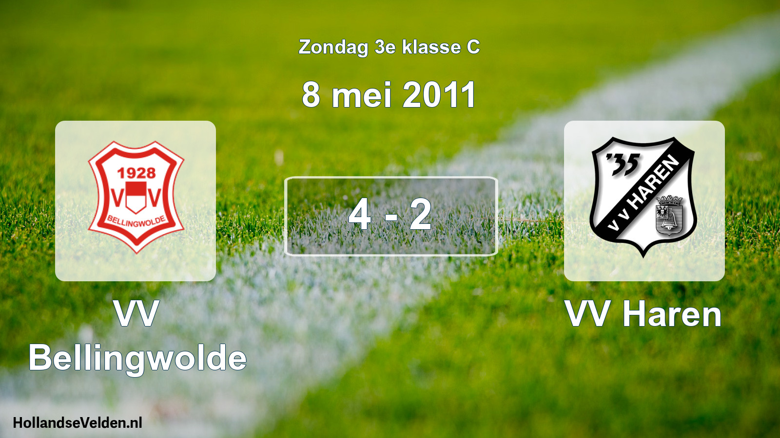 Total number of matches played: VV Bellingwolde - VV Haren 4 - 2 (8 May 2011)