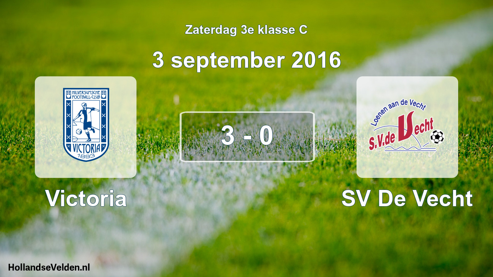 Total number of matches played: Victoria - SV De Vecht 3 - 0 (3 September 2016)