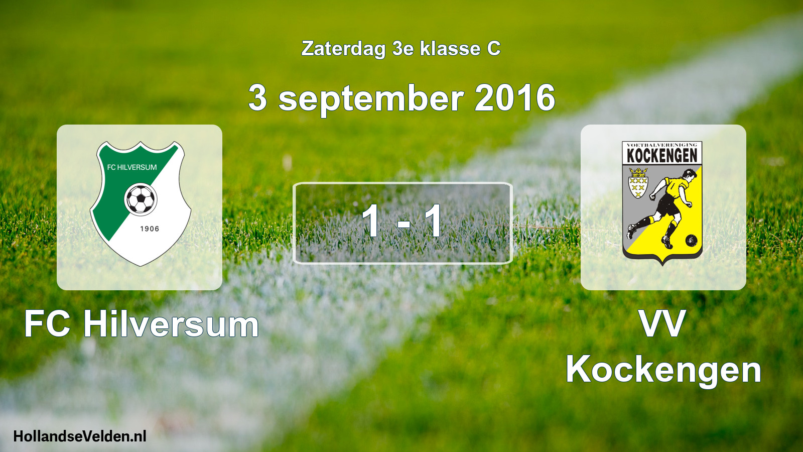 Total number of matches played: FC Hilversum - VV Kockengen 1 - 1 (3 September 2016)