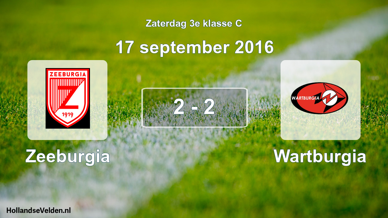 Total number of matches played: Zeeburgia - Wartburgia 2 - 2 (17 September 2016)