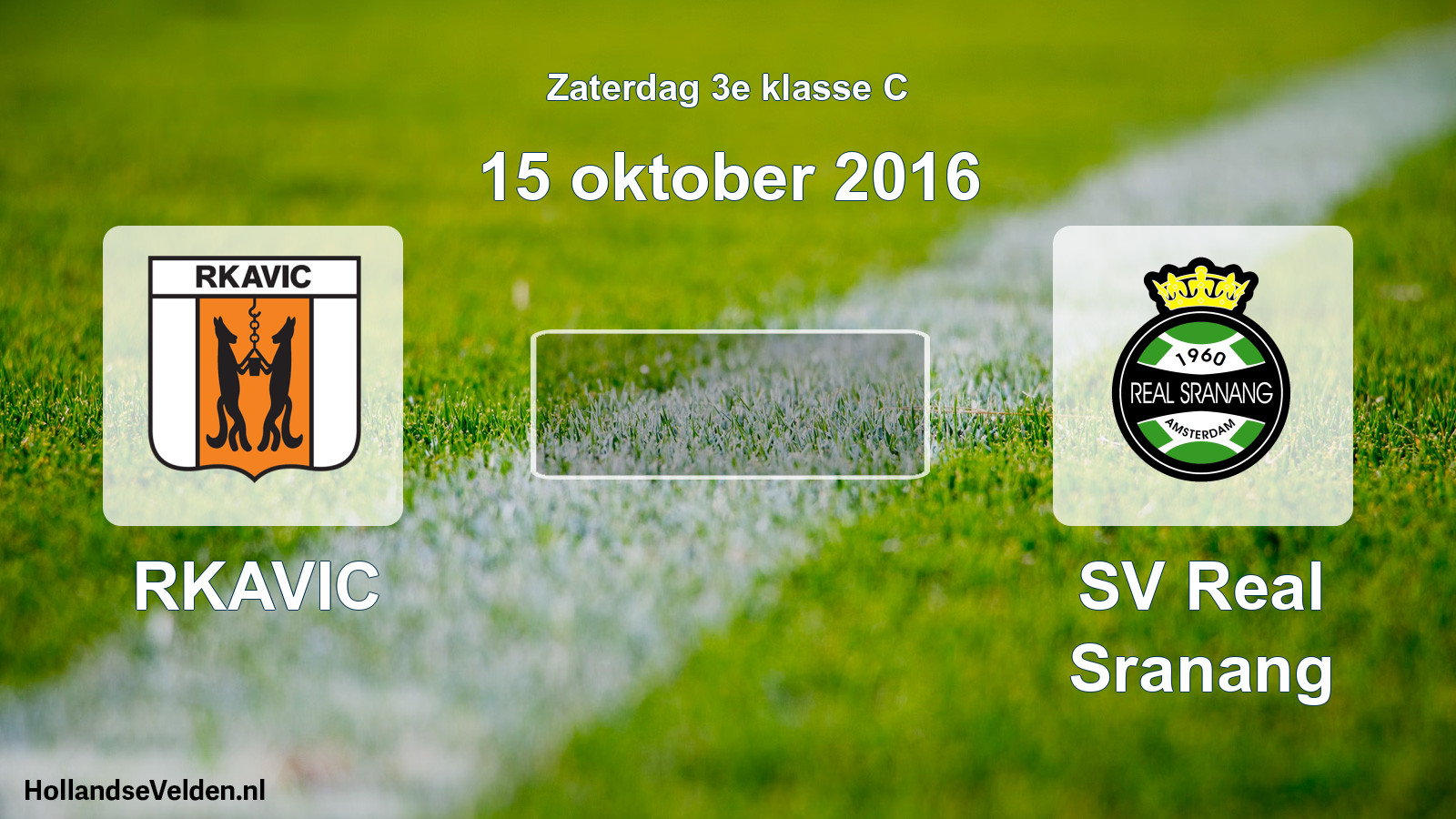 Scheduled Match: RKAVIC - SV Real Sranang (15 October 2016)