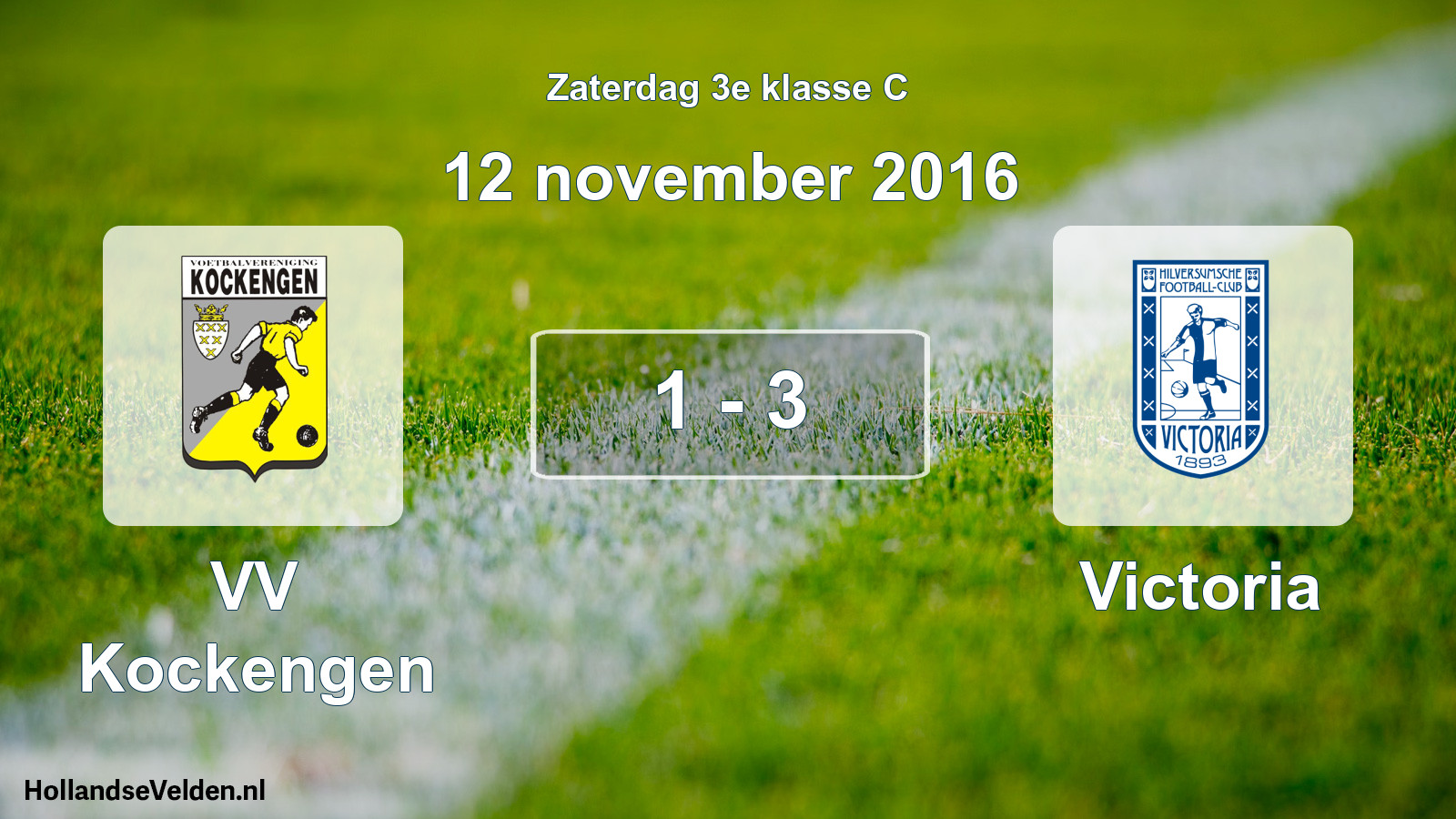 Total number of matches played: VV Kockengen - Victoria 1 - 3 (12 November 2016)