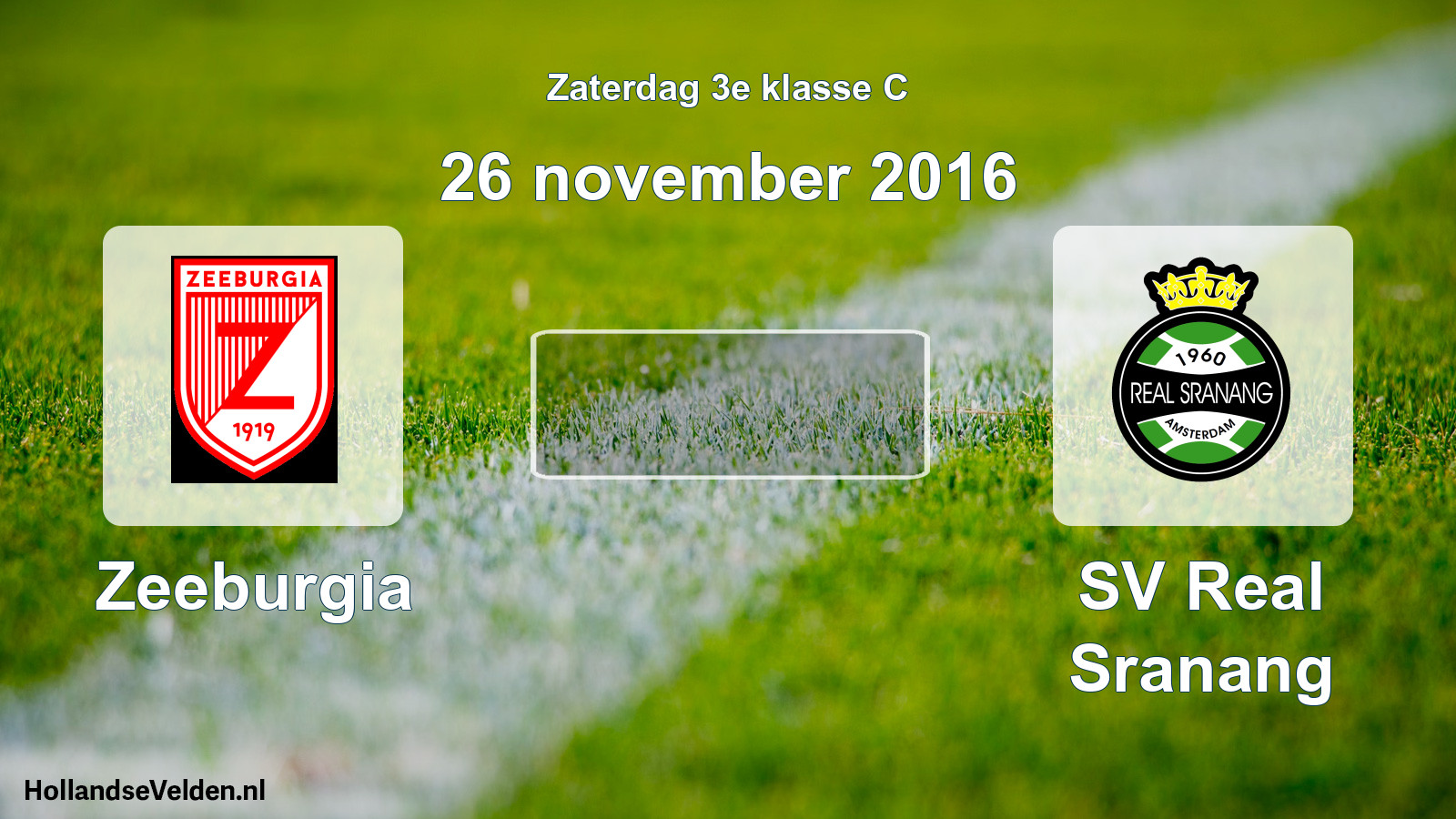 Scheduled Match: Zeeburgia - SV Real Sranang (26 November 2016)