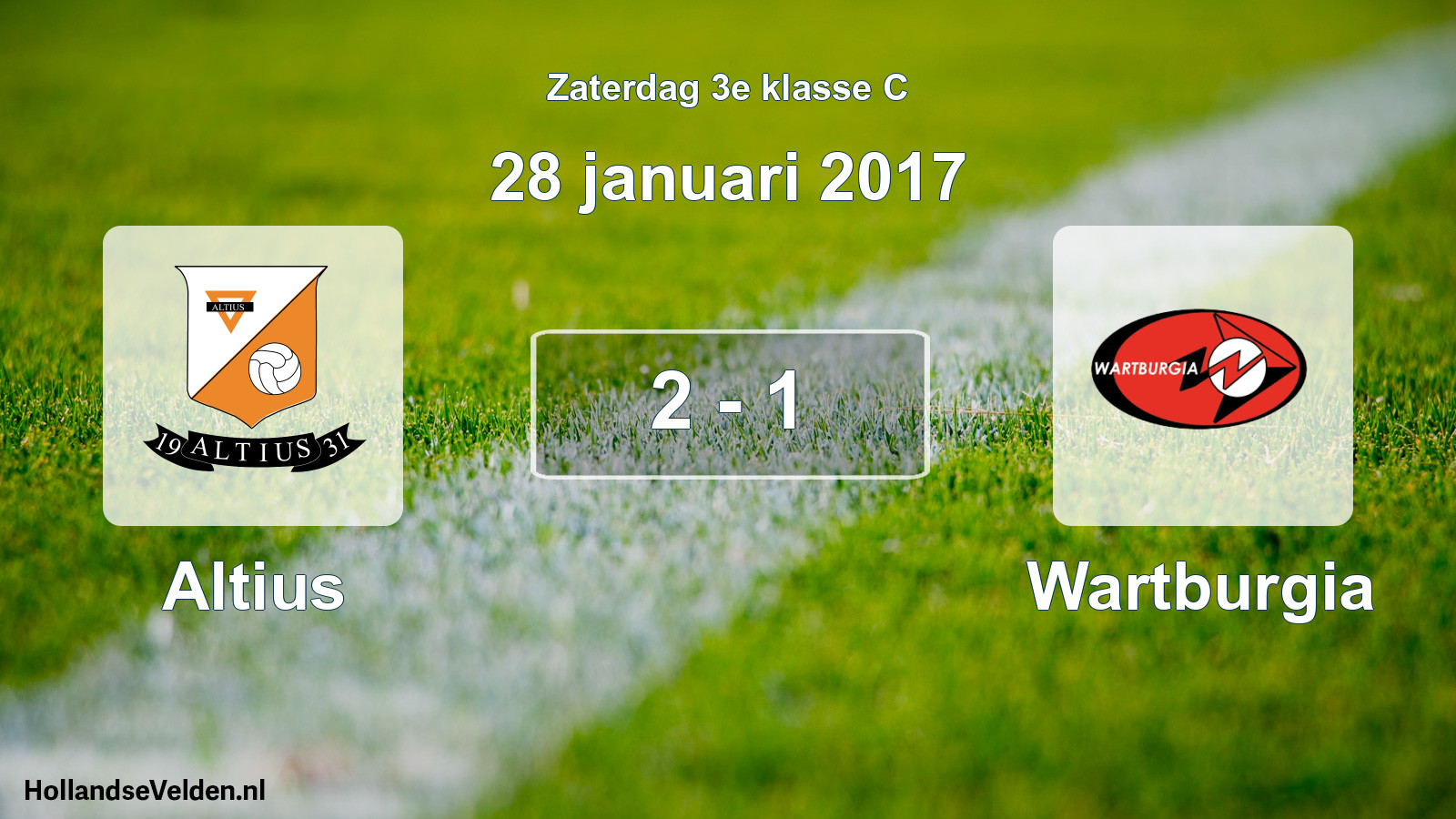 Total number of matches played: Altius - Wartburgia 2 - 1 (28 January 2017)