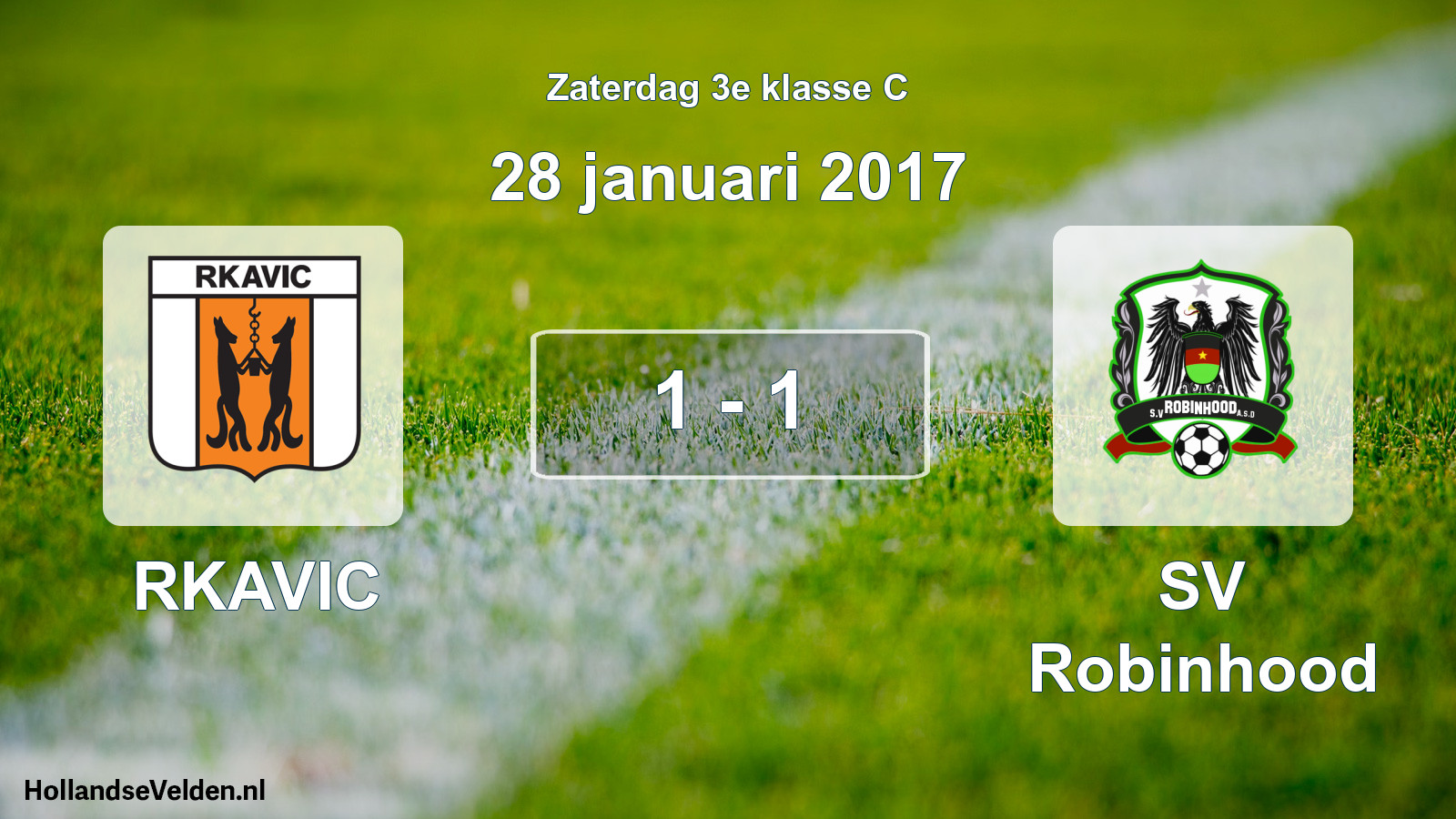 Total number of matches played: RKAVIC - SV Robinhood 1 - 1 (28 January 2017)