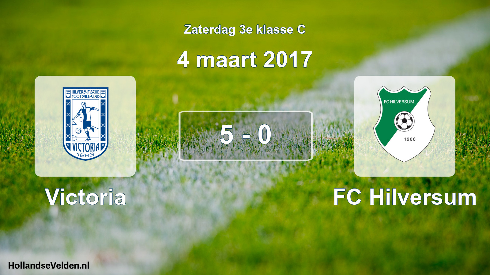 Total number of matches played: Victoria - FC Hilversum 5 - 0 (4 March 2017)