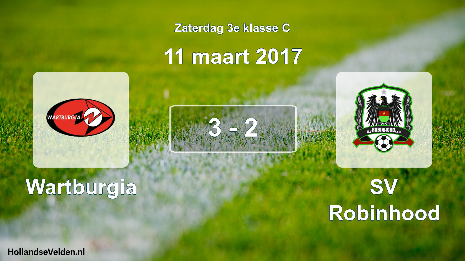 Total number of matches played: Wartburgia - SV Robinhood 3 - 2 (11 March 2017)