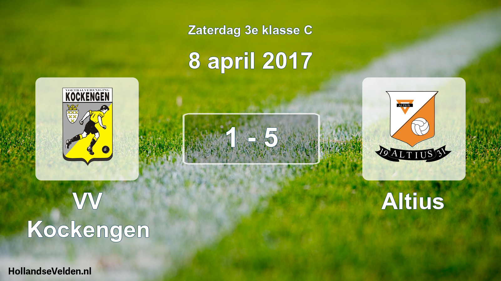 Total number of matches played: VV Kockengen - Altius 1 - 5 (8 April 2017)