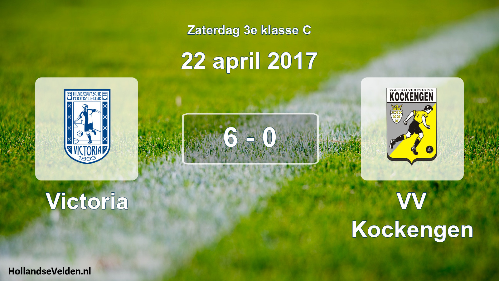 Total number of matches played: Victoria - VV Kockengen 6 - 0 (22 April 2017)