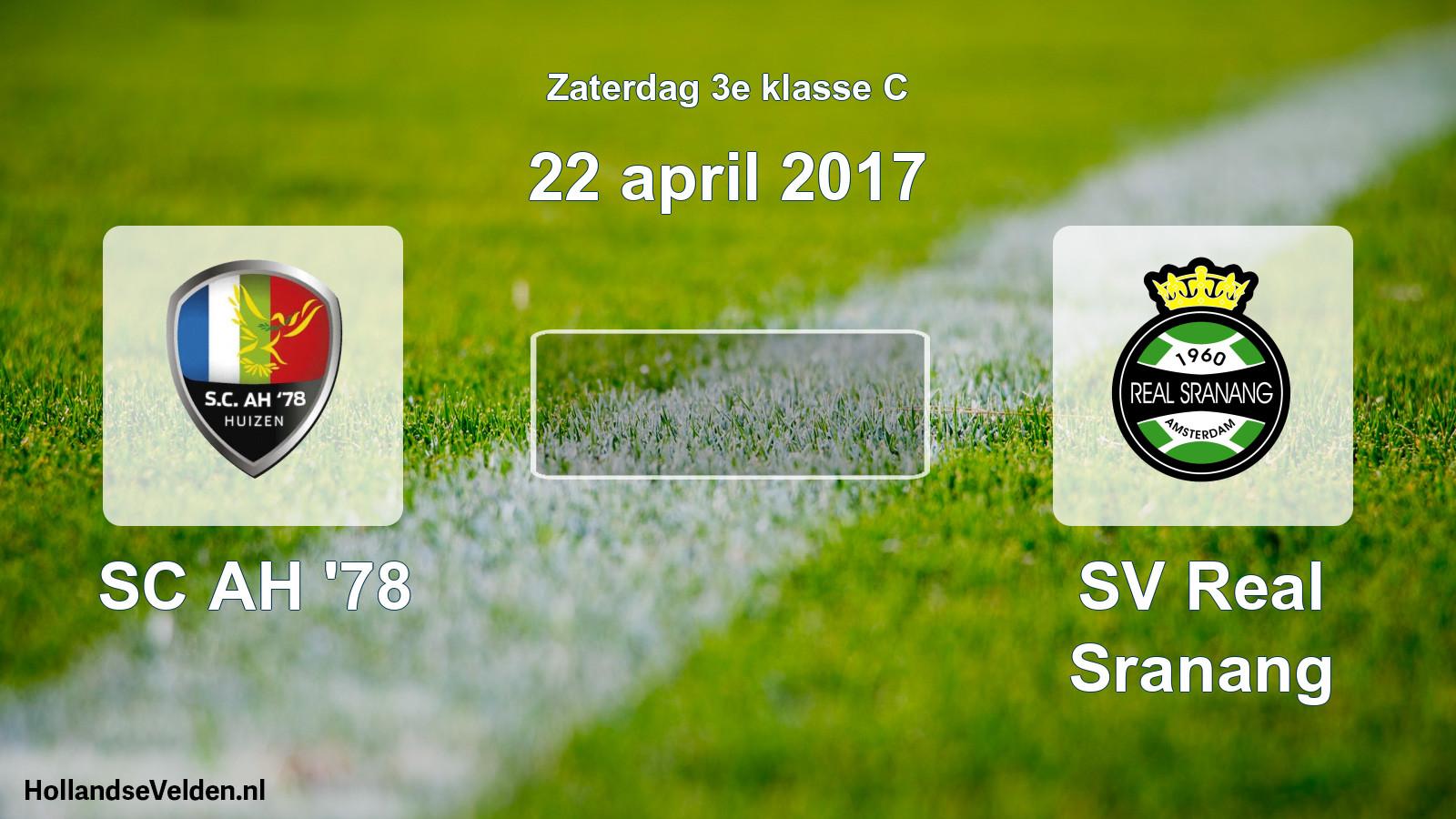 Scheduled Match: SC AH '78 - SV Real Sranang (22 April 2017)