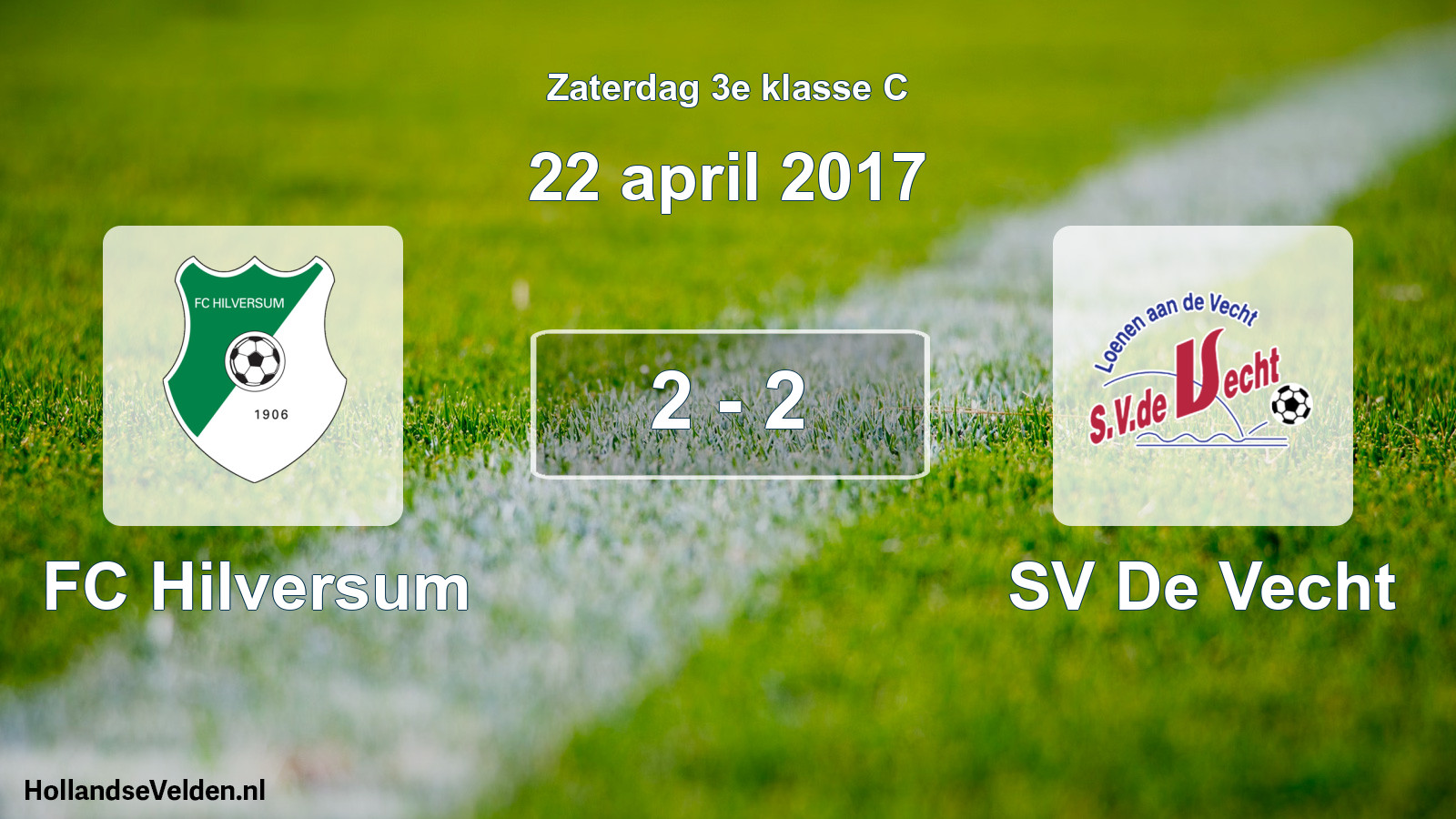 Total number of matches played: FC Hilversum - SV De Vecht 2 - 2 (22 April 2017)