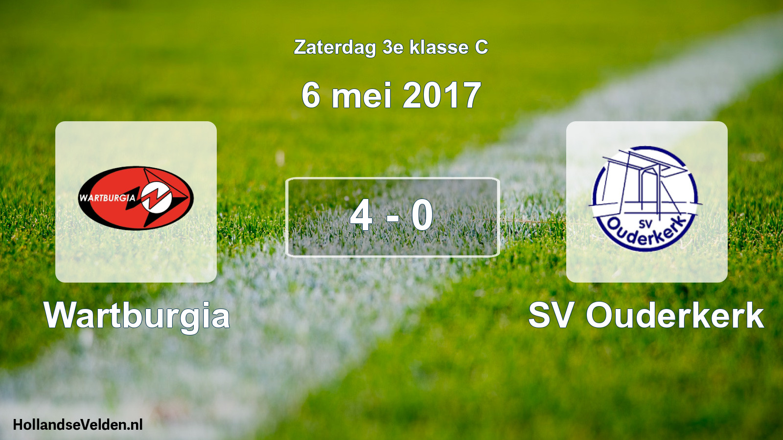 Total number of matches played: Wartburgia - SV Ouderkerk 4 - 0 (6 May 2017)