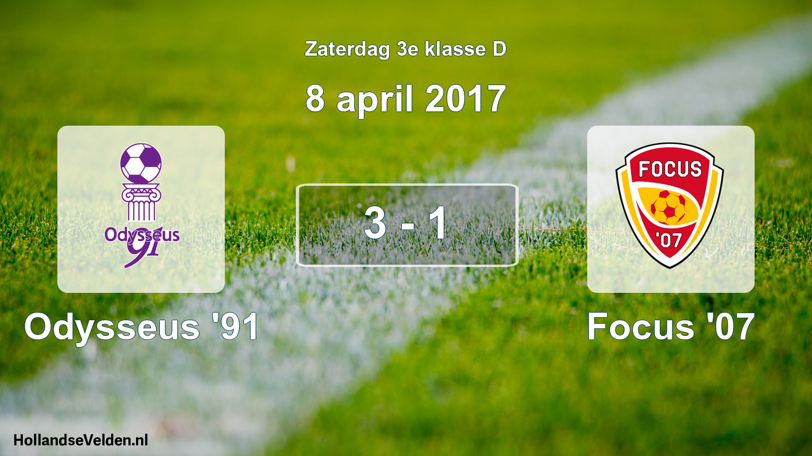 Total number of matches played: Odysseus '91 - Focus '07 3 - 1 (8 April 2017)