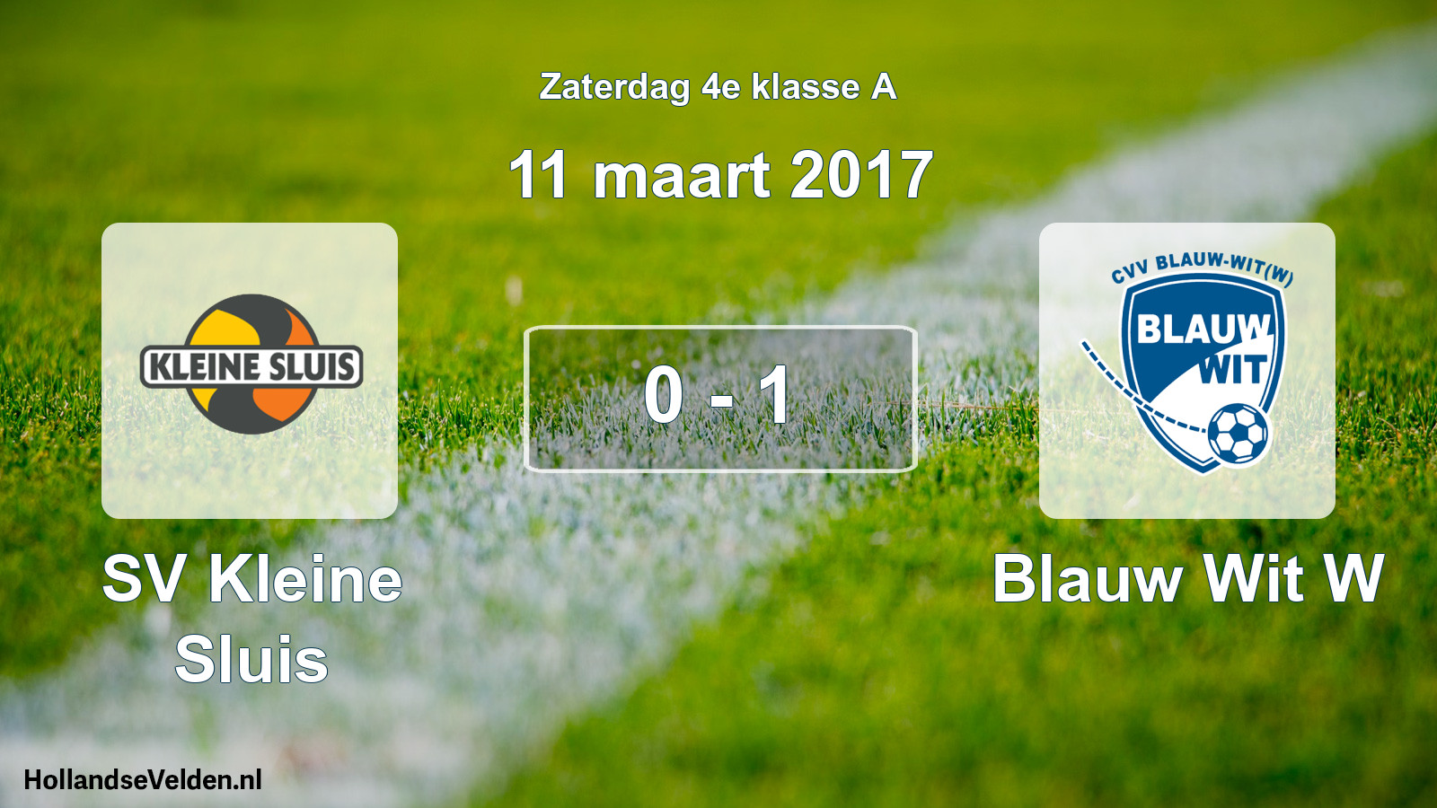 Total number of matches played: SV Kleine Sluis - Blauw Wit W 0 - 1 (11 March 2017)