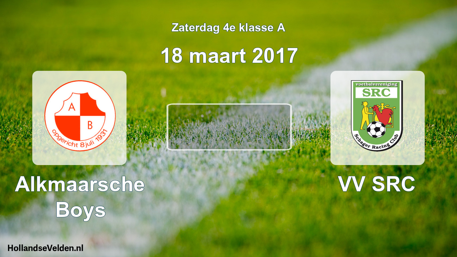 Scheduled Match: Alkmaarsche Boys - VV SRC (18 March 2017)