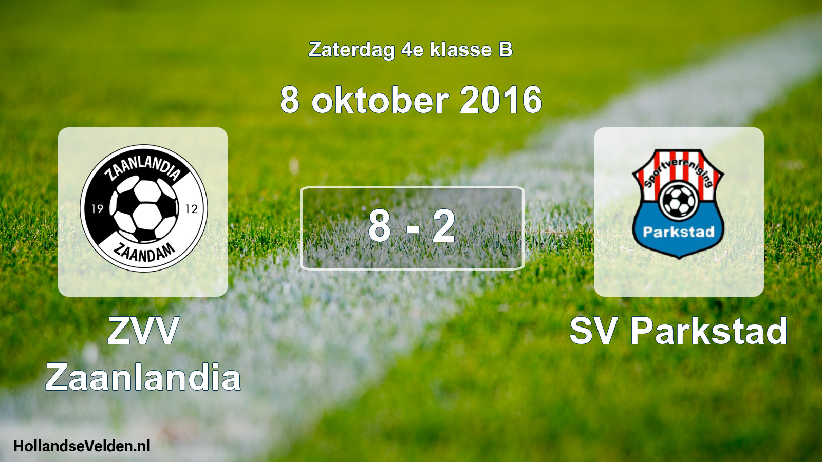 Total number of matches played: ZVV Zaanlandia - SV Parkstad 8 - 2 (8 October 2016)